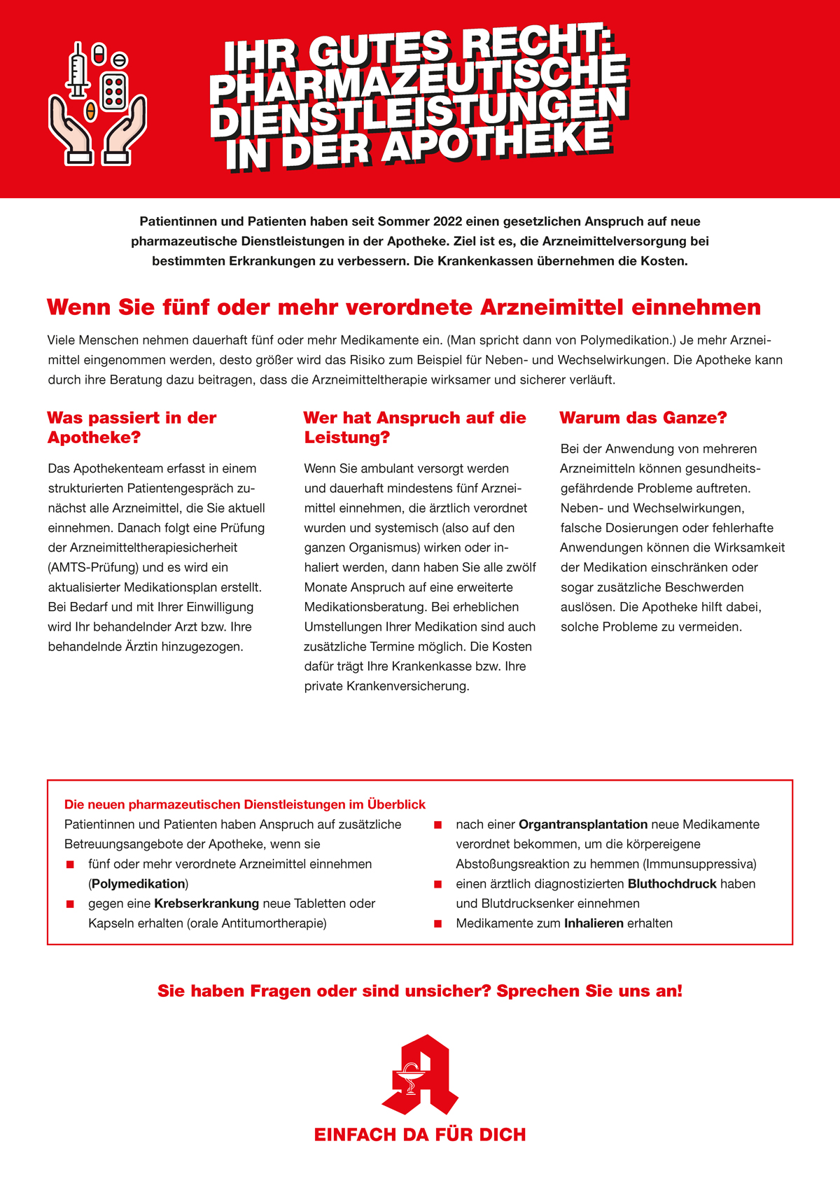 Handzettel Polymedikation